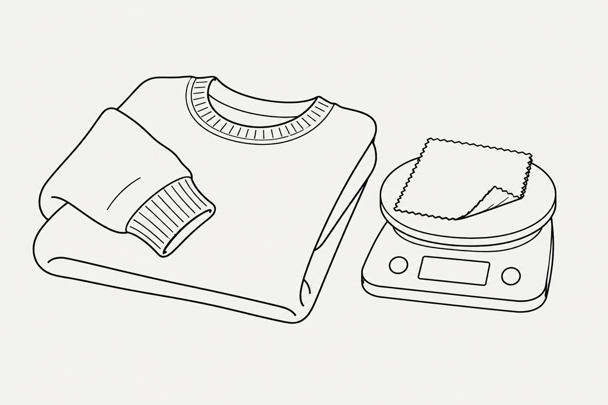 What 350 g/m² actually tells you about a sweatshirt