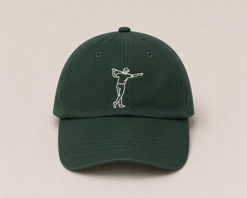 Grön golfkeps från FOA Golf med broderad golfare framtill