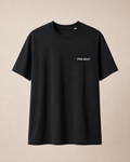 Svart golf T-shirt från FOA Golf sedd framifrån